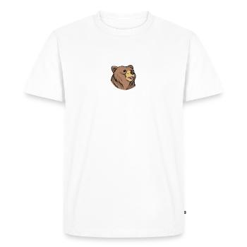 Ours russe avec le slogan Âme russe pour - T-shirt Premium bio Homme - blanc - Devant - Nico (187cm)