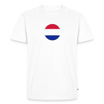 niederlande_rund_50 - T-shirt Premium bio Homme - blanc - Devant - Nico (187cm)
