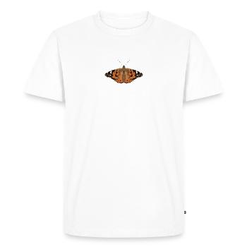 Papillons : Le Chardonneret - T-shirt Premium bio Homme - blanc - Devant - Nico (187cm)