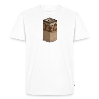 Forest soil - podzol - Men's Premium Organic T-Shirt - white - Front - Nico (187cm)