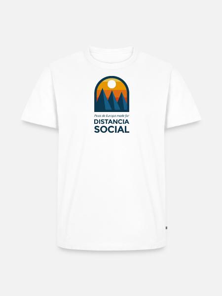 Social distance - Men's Premium Organic T-Shirt - white
