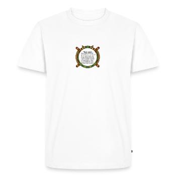 Liberté - T-shirt Premium bio Homme - blanc - Devant - Nico (187cm)