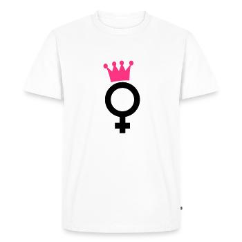 feme - T-shirt Premium bio Homme - blanc - Devant - Nico (187cm)