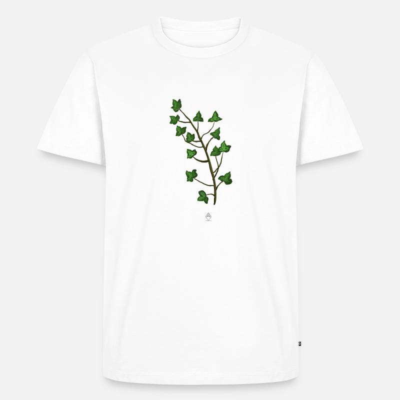 Efeu Trinity - Männer Premium Bio T-Shirt - Weiß