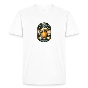 Cheers to Good Times - Men's Premium Organic T-Shirt - white - Front - Nico (187cm)