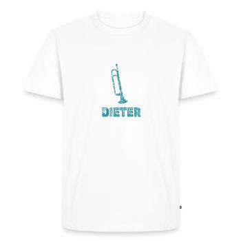 Musique pour cuivres Dieter - T-shirt Premium bio Homme - blanc - Devant - Nico (187cm)