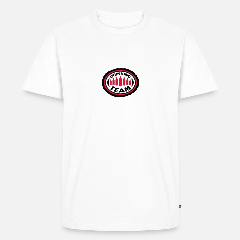 Drinking Team - T-shirt Premium bio Homme - blanc
