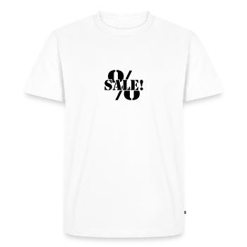 For sale sale reduced percentages - Men's Premium Organic T-Shirt - white - Front - Nico (187cm)