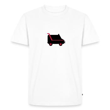 Transporter / van (2c) - Men's Premium Organic T-Shirt - white - Front - Nico (187cm)