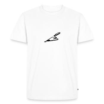 Outils de la truelle - T-shirt Premium bio Homme - blanc - Devant - Nico (187cm)