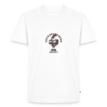 Lapin chagrin - T-shirt Premium bio Homme - blanc - Devant - Nico (187cm)
