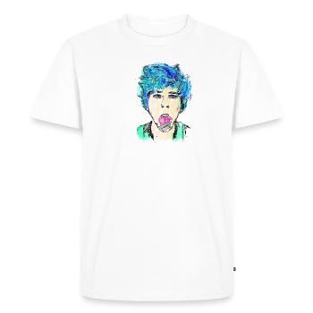 Punk, Punk n’est pas, mort, Punks,rock,Punkrock,kelly - T-shirt Premium bio Homme - blanc - Devant - Nico (187cm)