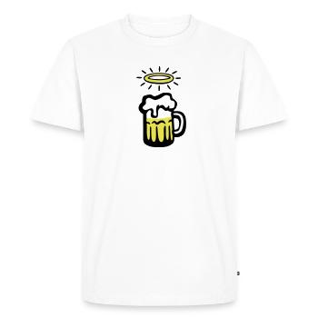holy_beer - T-shirt Premium bio Homme - blanc - Devant - Nico (187cm)