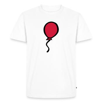 ballon - T-shirt Premium bio Homme - blanc - Devant - Nico (187cm)