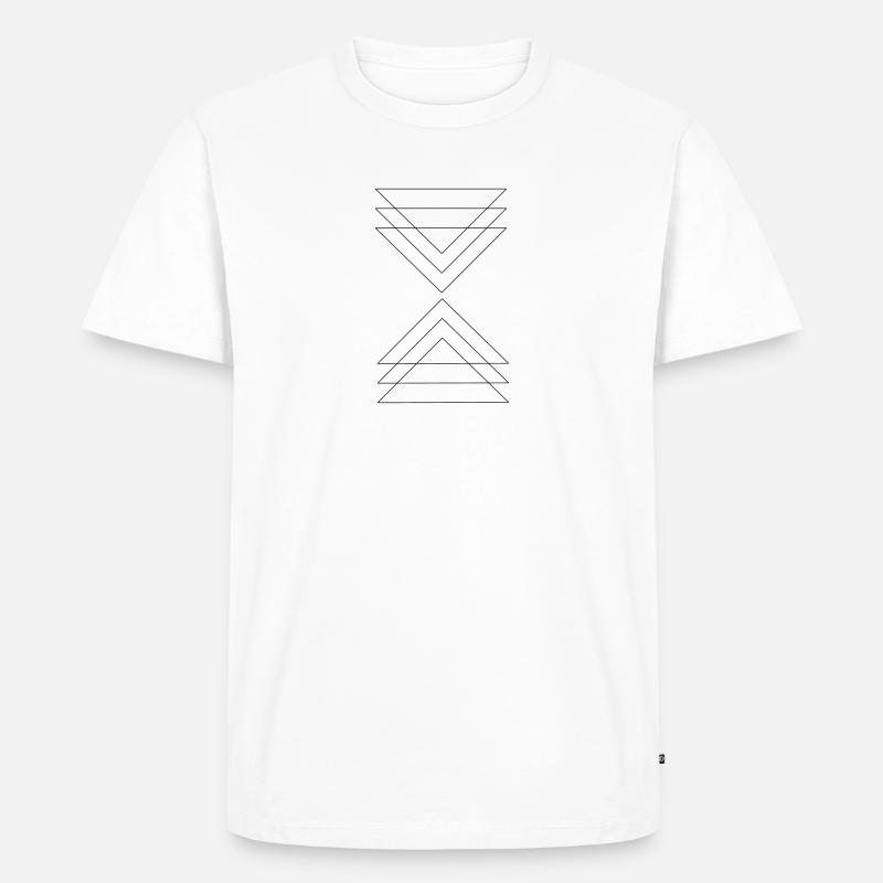 triangle - T-shirt Premium bio Homme - blanc