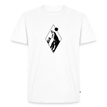 VTT, vélos, cyclisme - T-shirt Premium bio Homme - blanc - Devant - Nico (187cm)