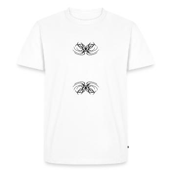 Concevoir une tribale abstraite astucieuse - T-shirt Premium bio Homme - blanc - Devant - Nico (187cm)