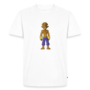 Personnage type arbre - T-shirt Premium bio Homme - blanc - Devant - Nico (187cm)