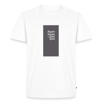 Gagner - T-shirt Premium bio Homme - blanc - Devant - Nico (187cm)