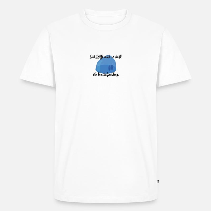 Wackelpudding - Männer Premium Bio T-Shirt - Weiß