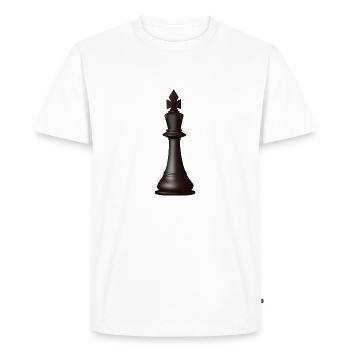 morceau roi d'échecs - T-shirt Premium bio Homme - blanc - Devant - Nico (187cm)