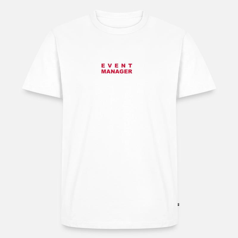 Eventmanager - V2 - Männer Premium Bio T-Shirt - Weiß