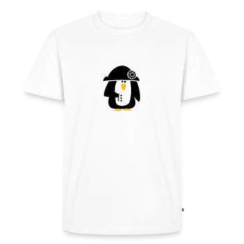 Pingouin Bonaparte / Pingouin Napoléon (2c) - T-shirt Premium bio Homme - blanc - Devant - Nico (187cm)