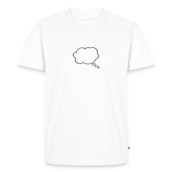 Thought Bubble - Men's Premium Organic T-Shirt - white - Front - Nico (187cm)