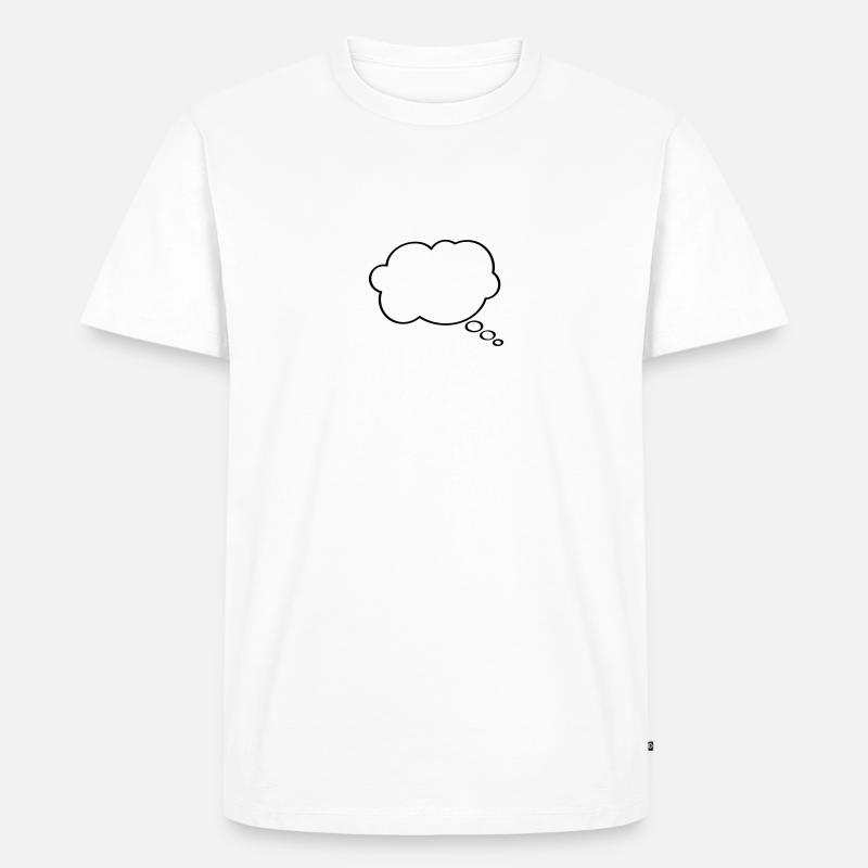 Thought Bubble - Männer Premium Bio T-Shirt - Weiß