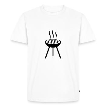 Grill - T-shirt Premium bio Homme - blanc - Devant - Nico (187cm)
