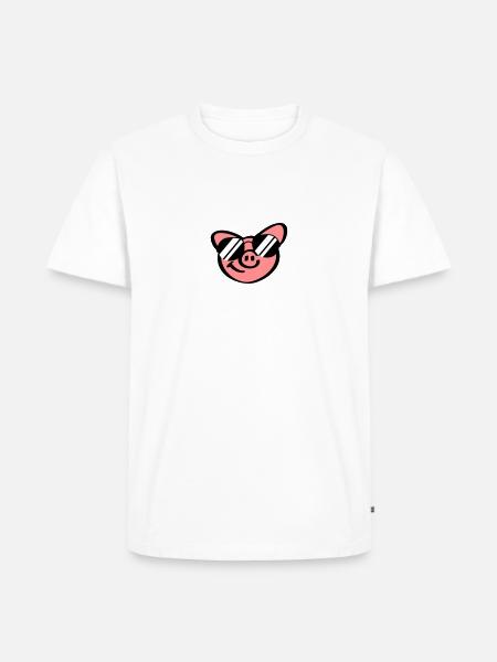 Cool Pig Face - Men's Premium Organic T-Shirt - white