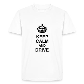 Conducteur Conduire Sport Voiture Athlète - T-shirt Premium bio Homme - blanc - Devant - Nico (187cm)