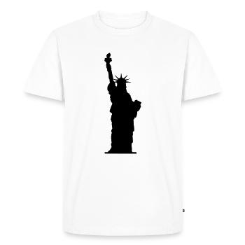 Statue de la Liberté - T-shirt Premium bio Homme - blanc - Devant - Nico (187cm)