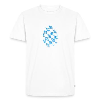 DNA Fingeradruck Bavière - T-shirt Premium bio Homme - blanc - Devant - Nico (187cm)