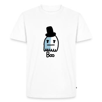 fantôme mignon - T-shirt Premium bio Homme - blanc - Devant - Nico (187cm)