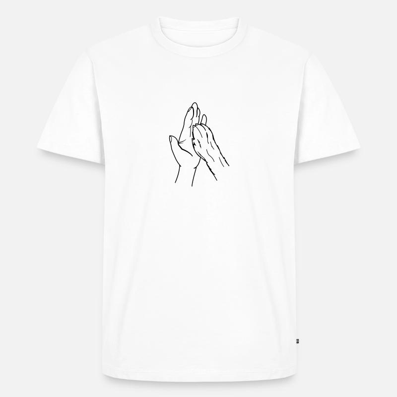 hand und pfote - Männer Premium Bio T-Shirt - undefined