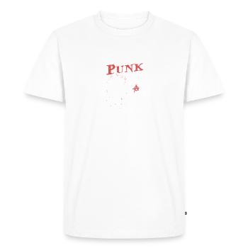 28 ans et toujours punk, Punks not dead, punk - T-shirt Premium bio Homme - blanc - Devant - Nico (187cm)