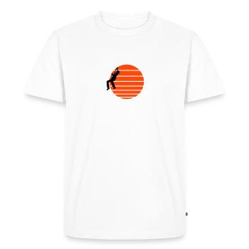 Climber - Men's Premium Organic T-Shirt - white - Front - Nico (187cm)