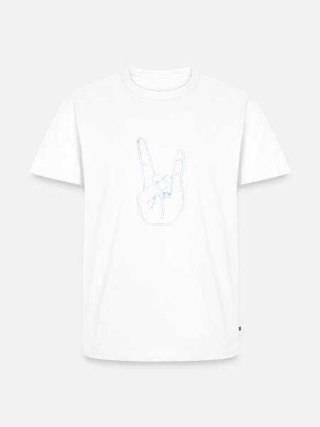 Rock Geste - Männer Premium Bio T-Shirt - 