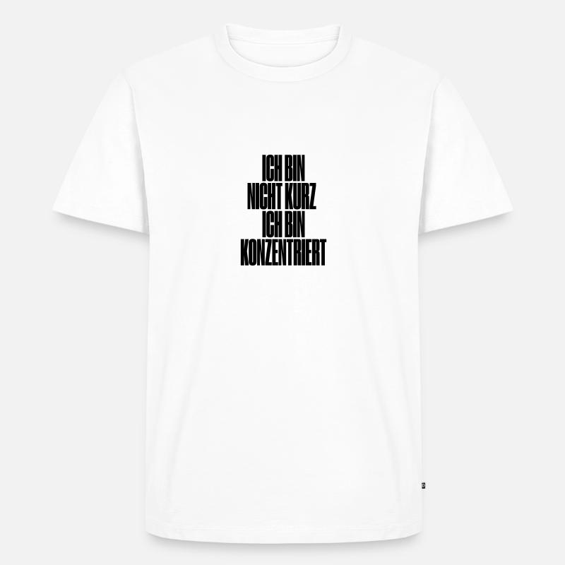 Klein sein - Männer Premium Bio T-Shirt - Weiß