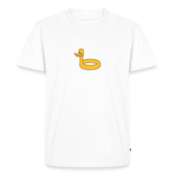 Duck Swimming Ring - T-shirt Premium bio Homme - blanc - Devant - Nico (187cm)