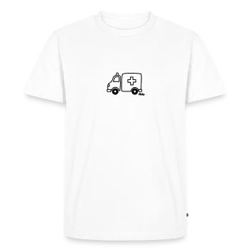 Krankenwagen - T-shirt Premium bio Homme - blanc - Devant - Nico (187cm)