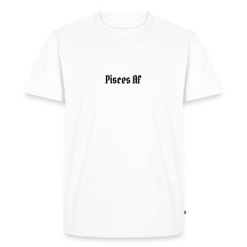 Signe du zodiaque Poissons - T-shirt Premium bio Homme - blanc - Devant - Nico (187cm)