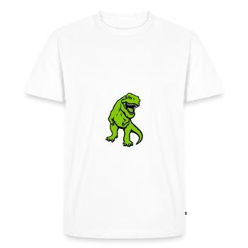 T-rex - T-shirt Premium bio Homme - blanc - Devant - Nico (187cm)