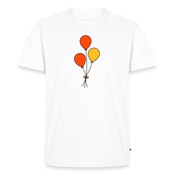 Ballons tricolores - T-shirt Premium bio Homme - blanc - Devant - Nico (187cm)