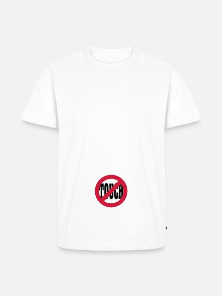 dont touch - Men's Premium Organic T-Shirt - white