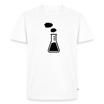 Test tube - Men's Premium Organic T-Shirt - white - Front - Nico (187cm)