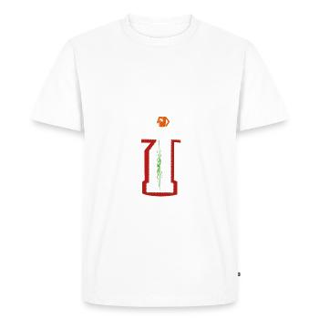 Arpenteur de numérisation - T-shirt Premium bio Homme - blanc - Devant - Nico (187cm)