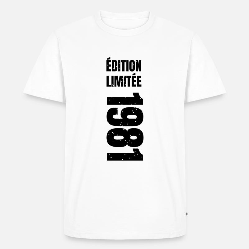 1981 édition limitée - T-shirt Premium bio Homme - blanc