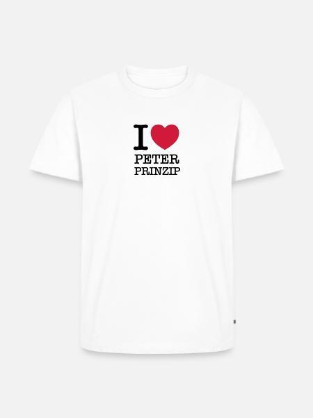 I Love "Peter Principle" - Men's Premium Organic T-Shirt - white